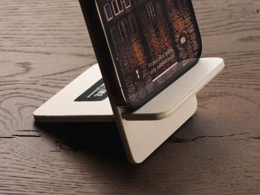 Logo trade promotional merchandise picture of: Wooden telephone stand 1834121